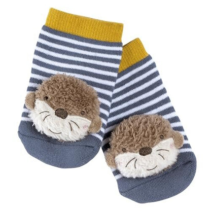 FEHN Otter chaussettes avec hochet