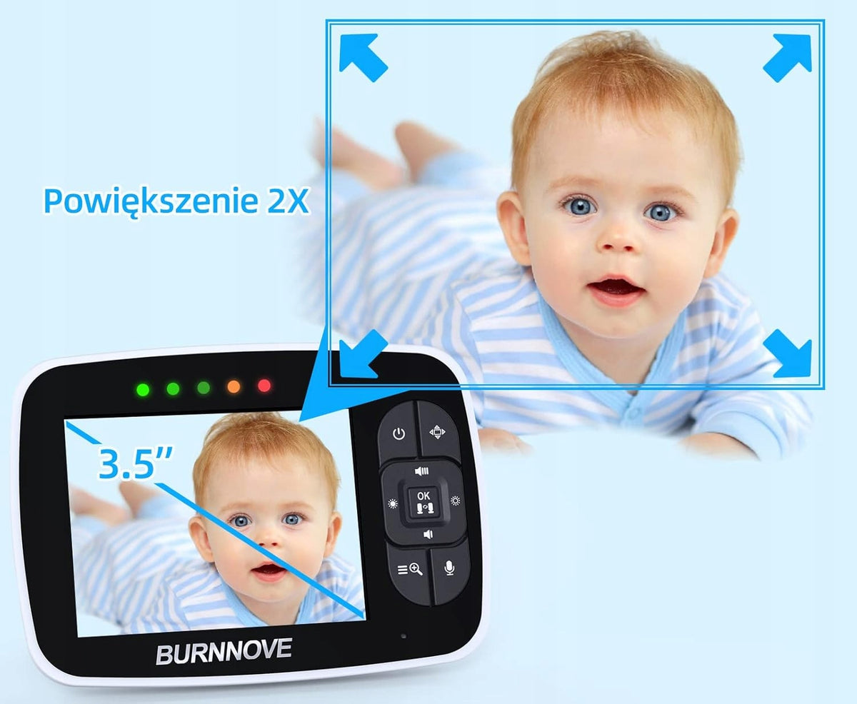 BURNNOVE SM35PTZ zdalnie sterowana niania elektroniczna 3,5"