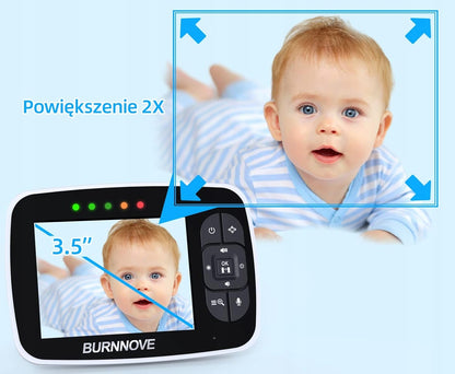 BURNNOVE SM35PTZ zdalnie sterowana niania elektroniczna 3,5"