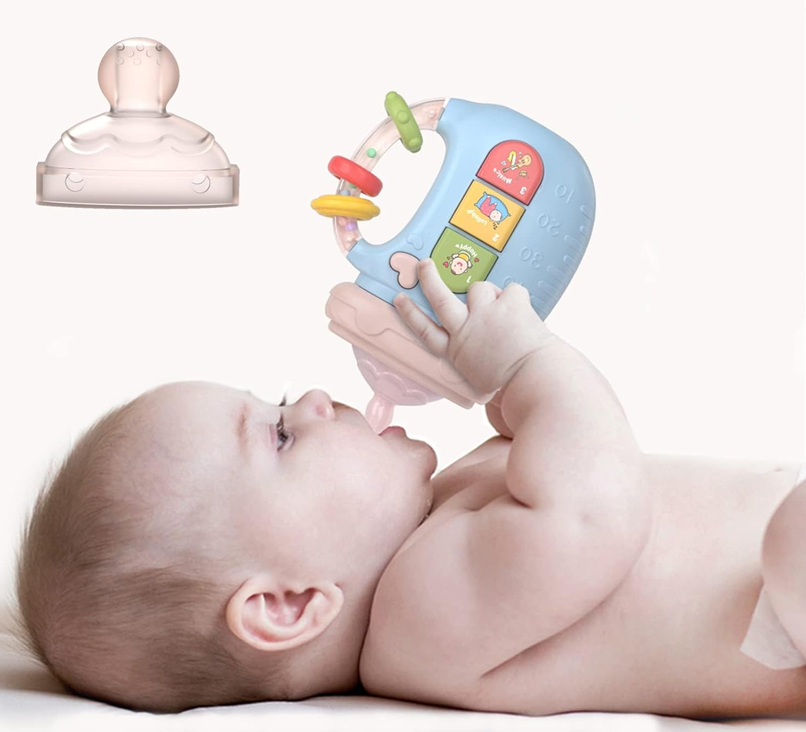 BAMBEBE Geräusche, Lichter + Silikon-Beißring und Rassel ENGLISCH – Produktfoto 4