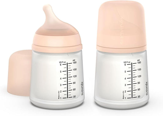 SUAVINEX flaska ZERO ZERO 180ml x2 Adaptivt flöde (A)