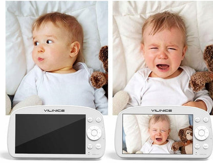 VILINICE babyphone numérique électronique à distance 5,5" HD LCD