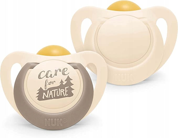 Πιπίλα ηρεμίας NUK for Nature x 2 6-18 μηνών ΚΑΟΥΤΣΟΥΚ