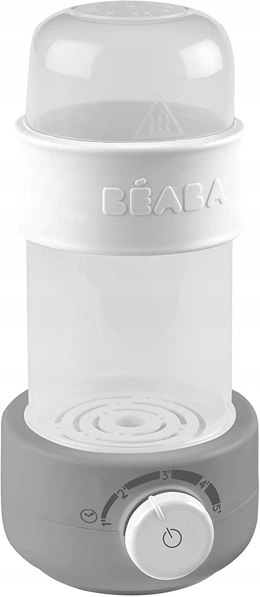 BEABA Baby Second podgrzewacz parowy, sterylizator biało-szary do butelek i słoiczków dla niemowląt