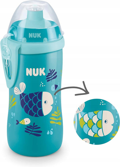 NUK Junior Cup BUTELKA 18 m+ ustnik push-pull 300 ml EFEKT KAMELEONA – zdjęcie produktu 2