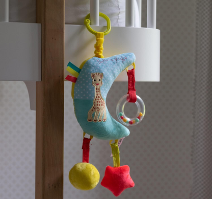 SOPHIE LA GIRAFE Spieluhr-Anhänger für Kinderwagen und Babybett, 28 cm, MOND – Produktfoto 4
