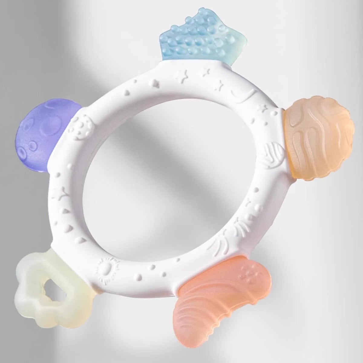 AKOLIK sucette de dentition en silicone ultra douce 9,5 cm 3 m+
