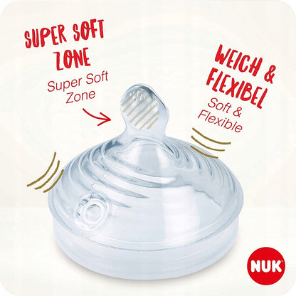 NUK Nature Sense zestaw butelek 3x, wiek 6-18 m