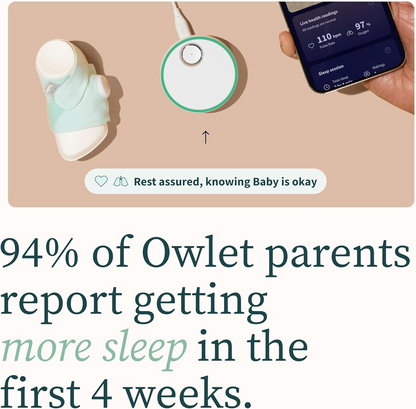 OWLET DREAM SOCK pulsmåler og iltmåler 2-i-1 til babyer 0-18 mdr