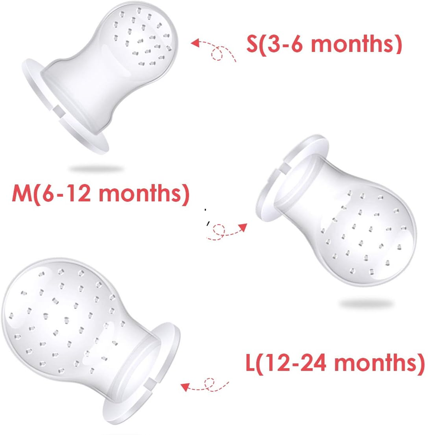 NORDHAIN distributeur de tétine à fruits pour bébés 3-12m 2 pièces 6 embouts