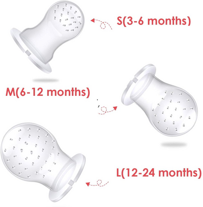 NORDHAIN distributeur de tétine à fruits pour bébés 3-12m 2 pièces 6 embouts