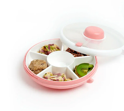 GOBE Snack Spinner récipient rotatif pour snacks 5 compartiments 5,5 x 16 cm