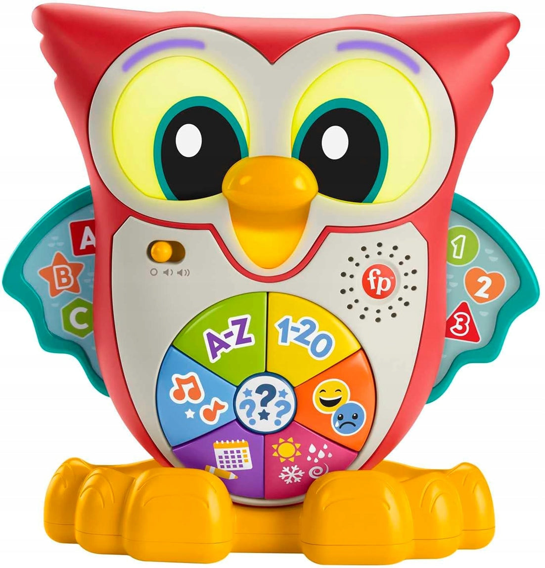 FISHER-PRICE interaktywna SOWA światła 90 melodii zdań J. FRANCUSKI 18 m+