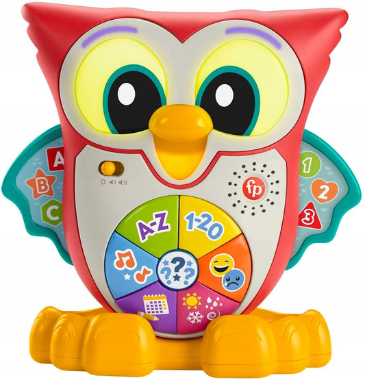 FISHER-PRICE Gufo Interattivo Luci 90 Melodie Frasi in Francese 18 mesi+