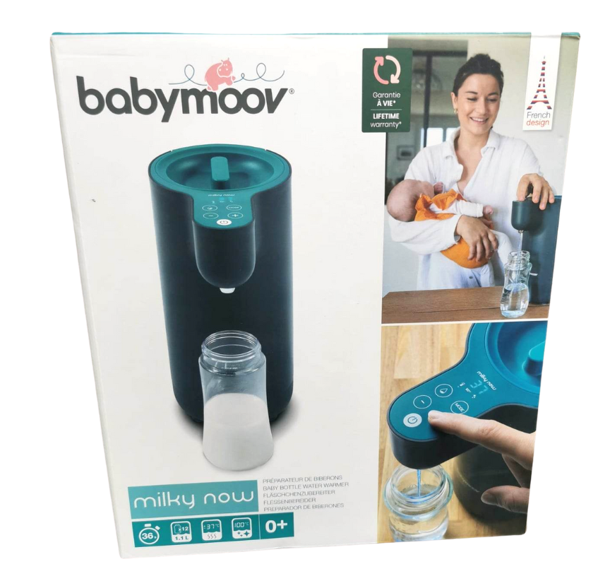 BABYMOOV ekspres do mleka MILKY NOW podgrzewacz do wody dla niemowląt, szaro-morski, 0+