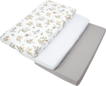 MEDIPARTNERS drap-housse pour lit bébé 60cmx120cm x3