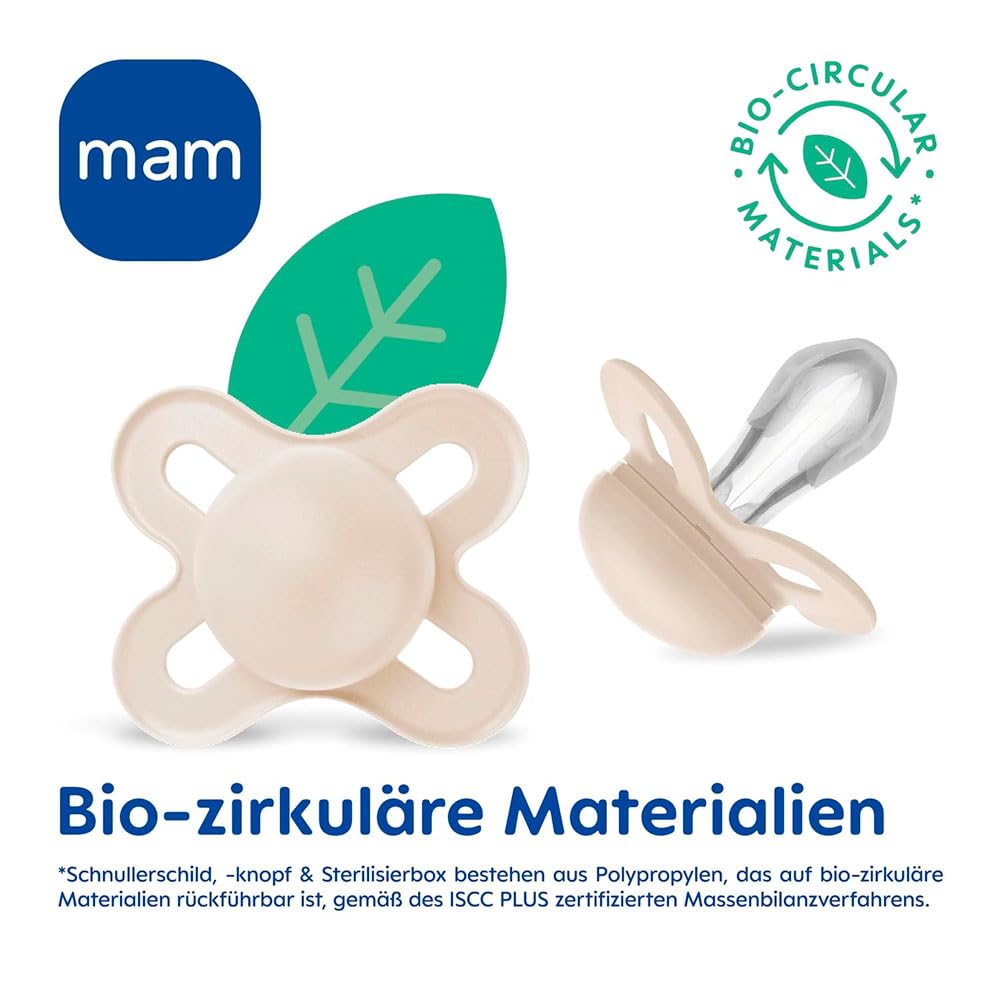 MAM Original smoczek uspokajający silikonowy 6-16 m x4, bio-cyrkularny, SkinSoft, symetryczna końcówka