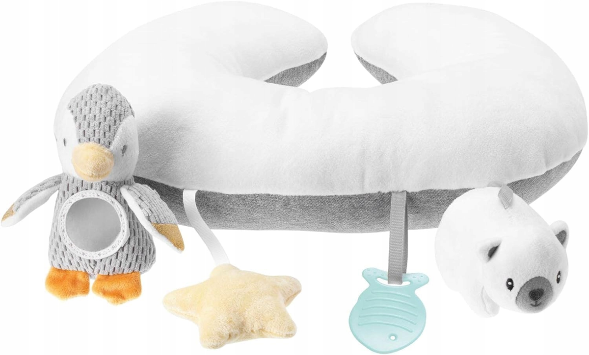 NUBY buikligkussen met speeltjes