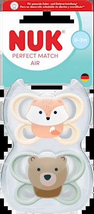 NUK Perfect Match Air pacifiers 0-2 months