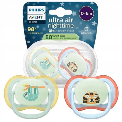 PHILIPS AVENT Ultra Air Night sutter x 2 0-6 mdr. LYSER I MØRKET