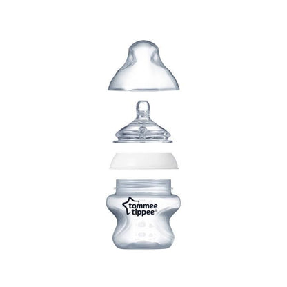 TOMMEE TIPPEE smoczki 6m+ x2 szybki przepływ, silikonowe smoczki do butelek BPA i BPS free