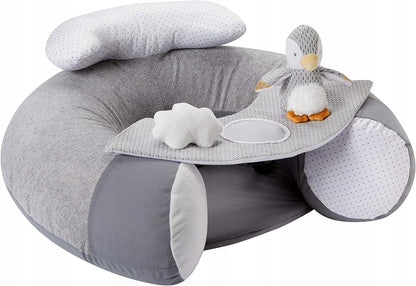 NUBY Sit-Me-Up infant seat with penguin motif