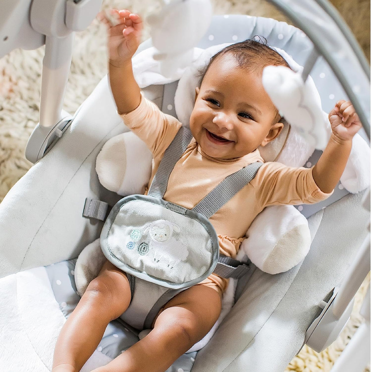 lounger with vibrations and melody maximum child weight 9 kg