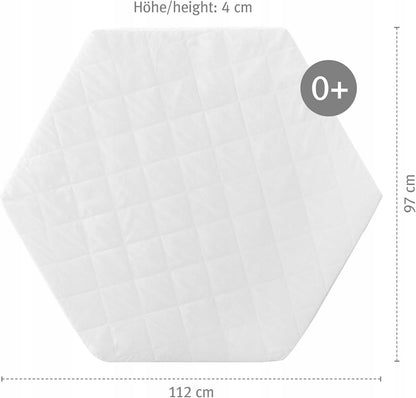 ROBA matelas pour parc hexagonal 112 x 97 x 4