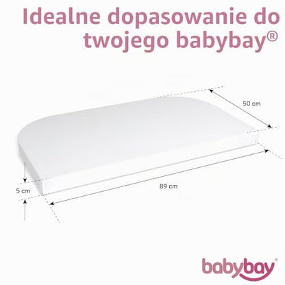 BABYBAY Deluxe Organic drap-housse 89x50 cm blanc