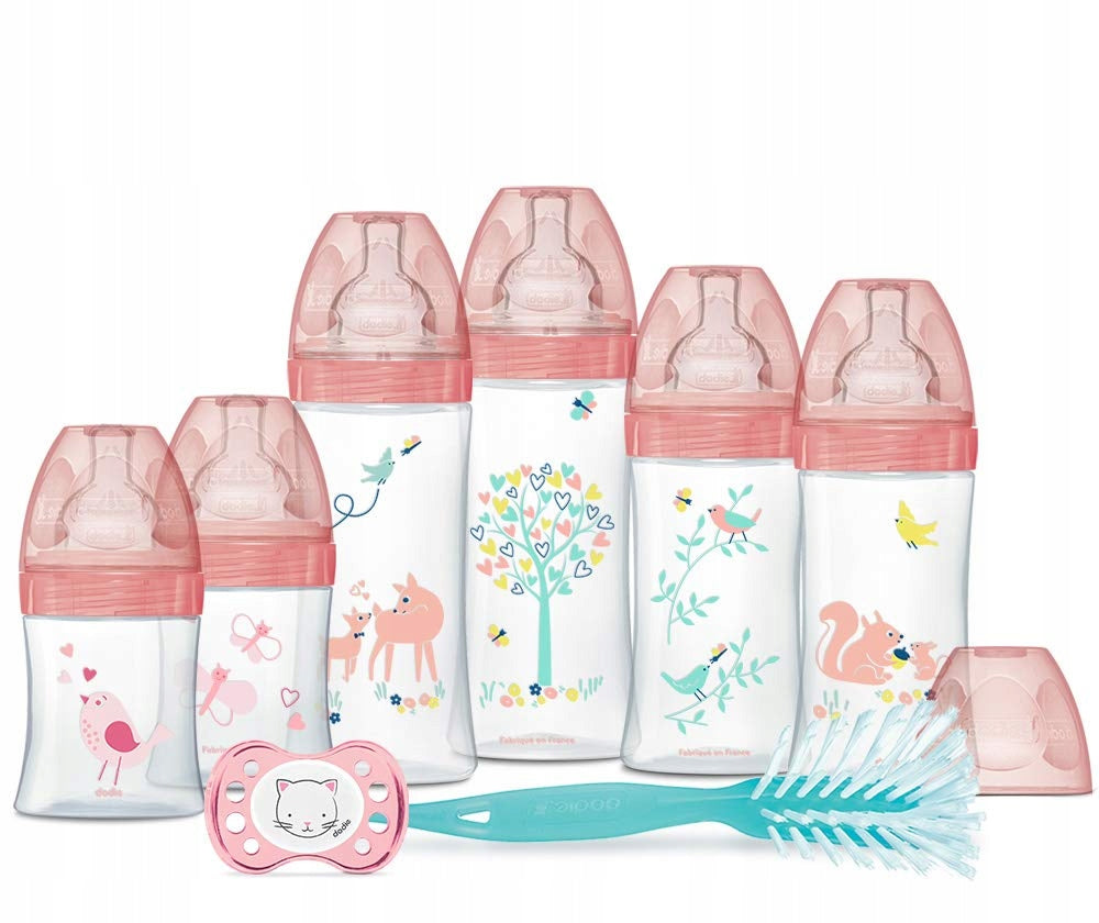 DODIE Sensation+ coffret de démarrage 6 biberons + tétine et brosse