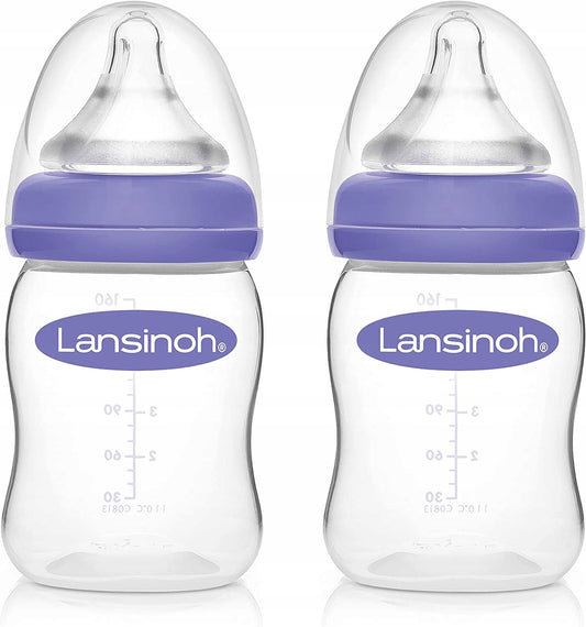 LANSINOH butelki 160 ml x2 smoczki S