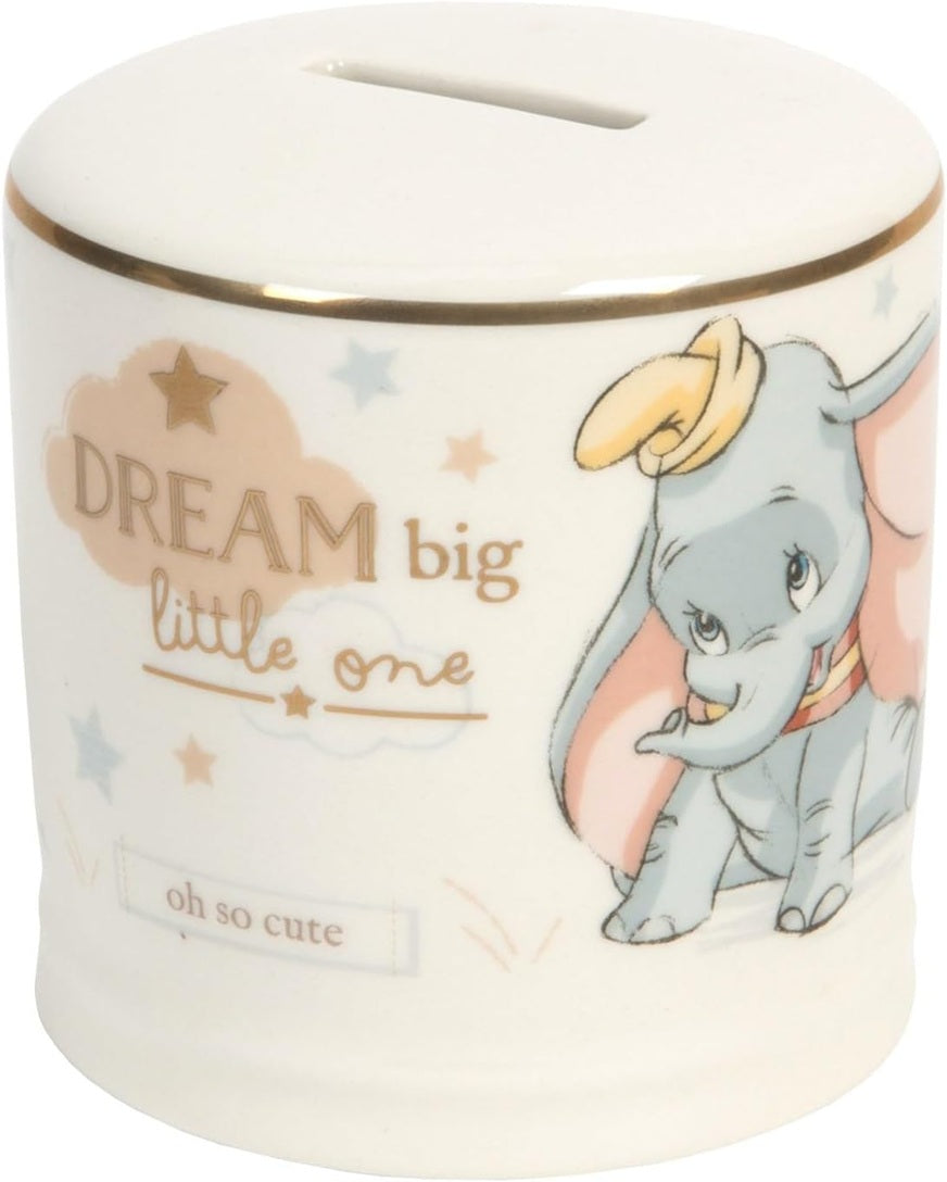 WIDDOP & Co Disney ceramiczna skarbonka Słoń Dumbo 8,5 x 8,5 cm