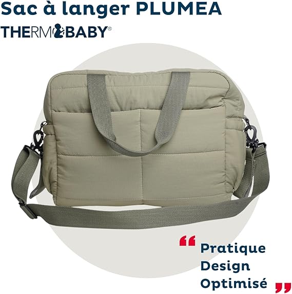 THERMOBABY sac à accessoires pour poussette matelassé 35x48x15