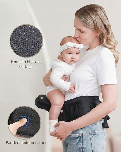 BABYMUST fotelik nosidełko biodrowe 4-30 kg, antypoślizgowe siedzisko biodrowe dla dziecka