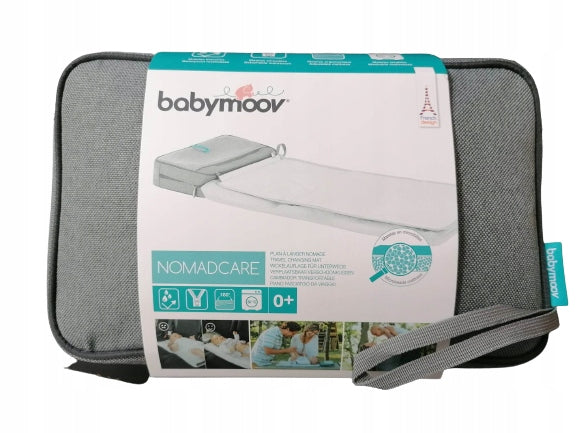 BABYMOOV przewijak podróżny + organizer NomadCare na pieluchy, chusteczki i kosmetyki z miękkim przewijakiem
