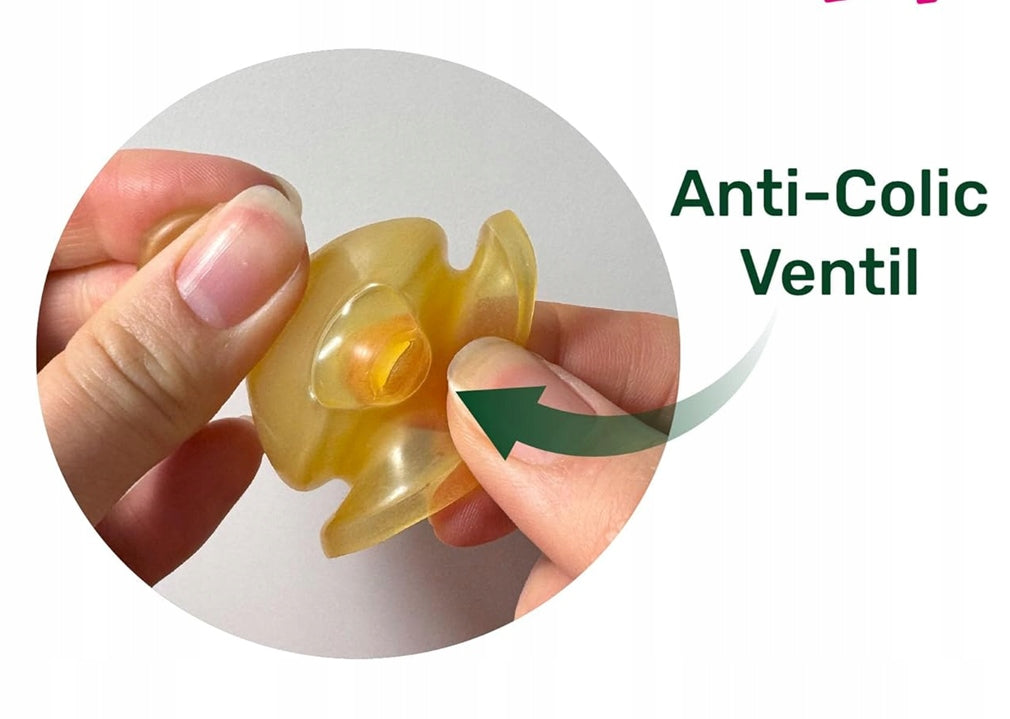 NIP Cherry Green bouteille en verre avec tétine en latex taille M 240 ml