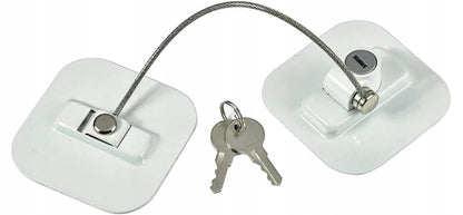 CHILD SAFETY LOCK zabezpieczenie do szafek i szuflad 19 cm + 2 klucze