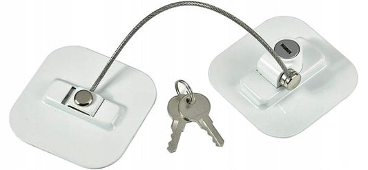 CHILD SAFETY LOCK zabezpieczenie do szafek i szuflad 19 cm + 2 klucze