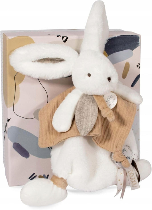 DOUDOU et Compagnie doudou lapin avec pompon 25 cm