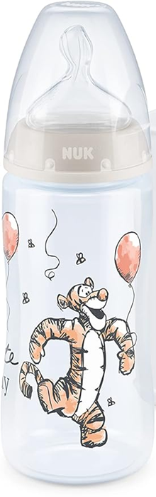 NUK First Choice+ Tiger Babyflasche 300 ml 6-18 M Sauger M