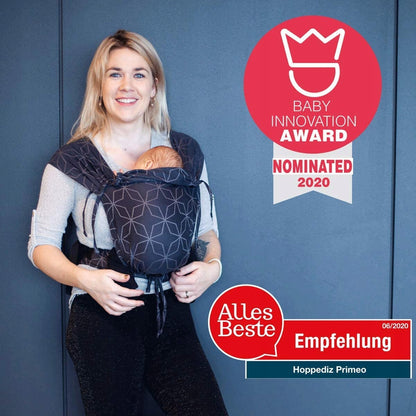 HOPPEDIZ PRIMEO nosidełko ergonomiczne, nosidło dla noworodka z nagrodą Baby Innovation Award