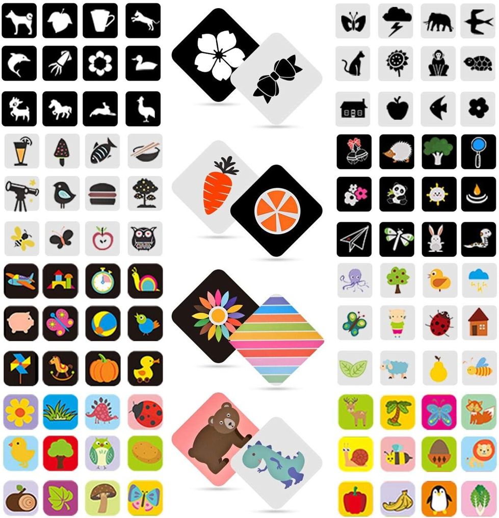 OALYIP 96 cartes contrastées, 192 motifs 14,5 x 14,5 cm