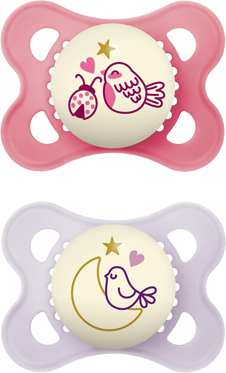 MAM ORIGINAL NIGHT sucette apaisante x2 2-6m CAOUTCHOUC