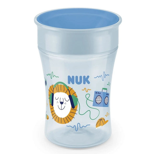 NUK Magic Cup csőrös csöpögésmentes pohár 360°-os, 230 ml, 8 hónapos kortól
