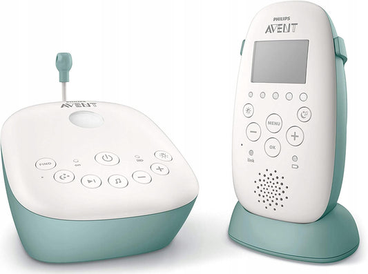 PHILIPS AVENT SCD731/26 niania elektr. + projektor cyfrowa niania elektroniczna z bazą ładującą, biała