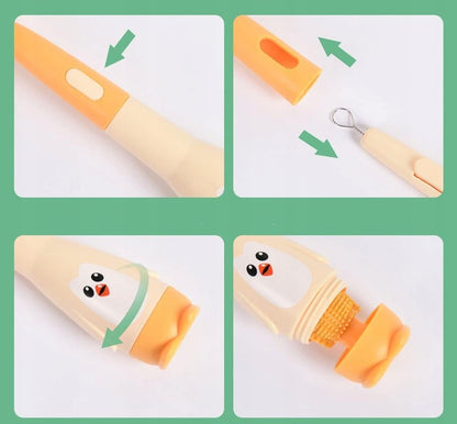 VICLOON 3en1 brosses en silicone pour le nettoyage des biberons, tétines et pailles 28cm