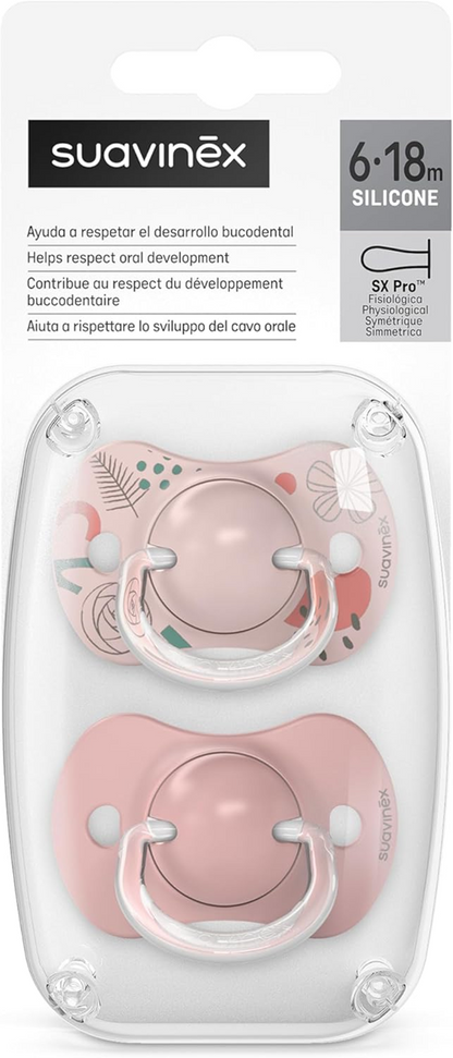 SUAVINEX SX PRO smoczek anatomiczny 6-18msc silikon x2