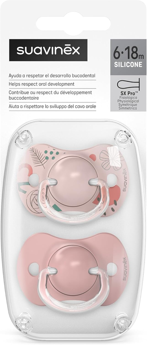 SUAVINEX SX PRO sucette anatomique 6-18 mois silicone x2