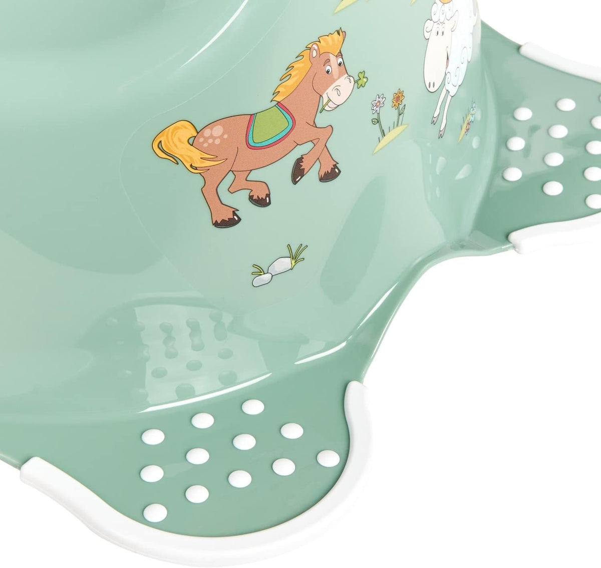 KEEEPER Funny Farm nocnik 18 m+ do 15 kg – zielony wymiary 38 x 27 x 23,5 cm materiał polipropylen wolny od BPA – zdjęcie 5