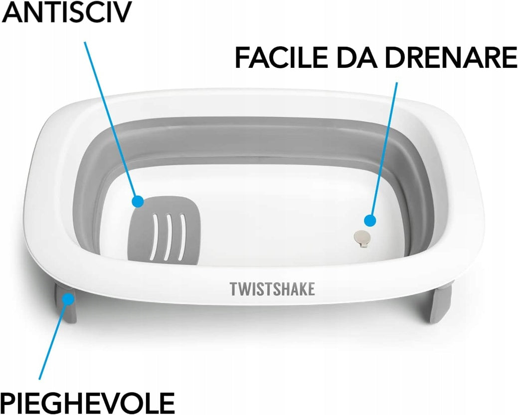TWISTSHAKE wanienka kompaktowa składana + wkładka + pojemnik do spłukiwania – zdjęcie produktu 2